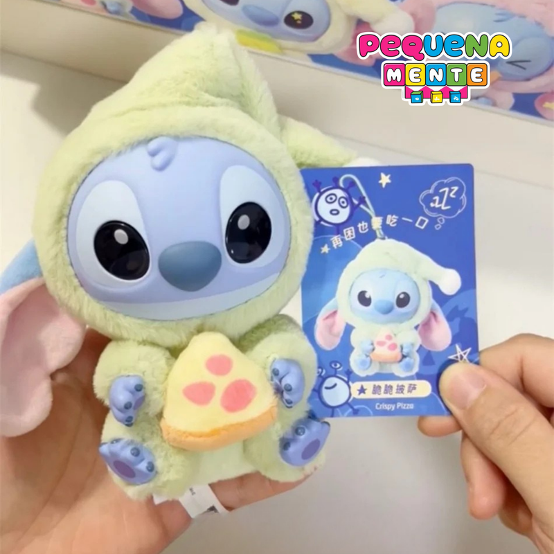 Stitch Disney Pop Mart Labubu - Pelúcia Chaveiro Colecionável