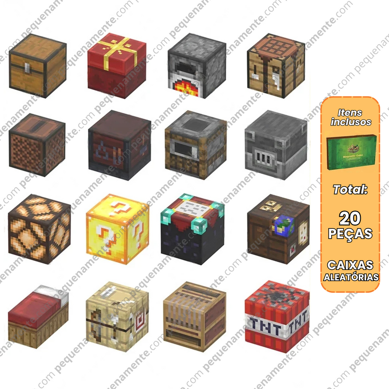 Blocos Magnéticos MineCraft - Vários Modelos