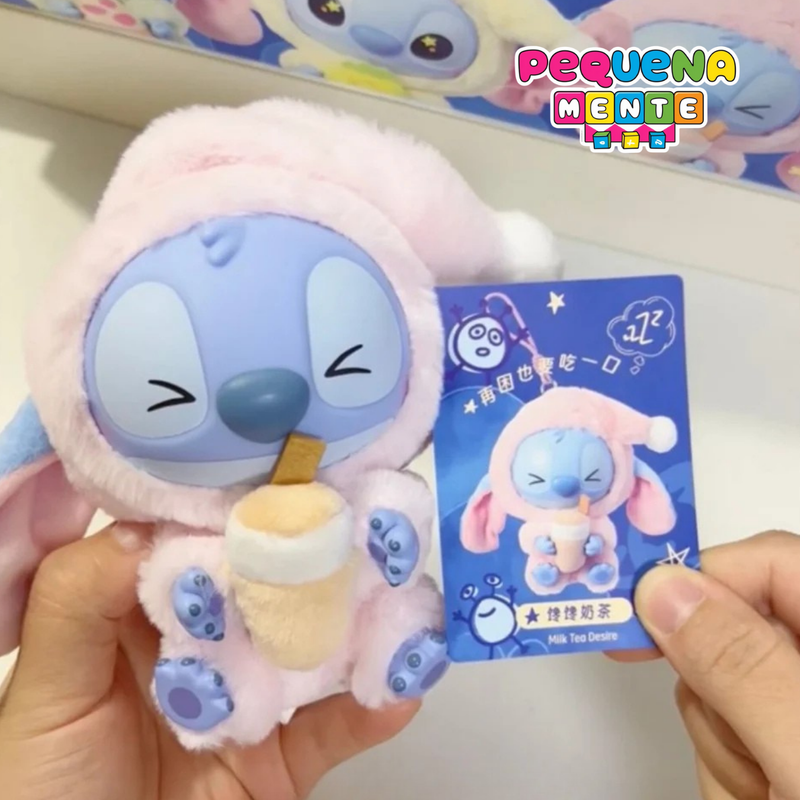 Stitch Disney Pop Mart Labubu - Pelúcia Chaveiro Colecionável