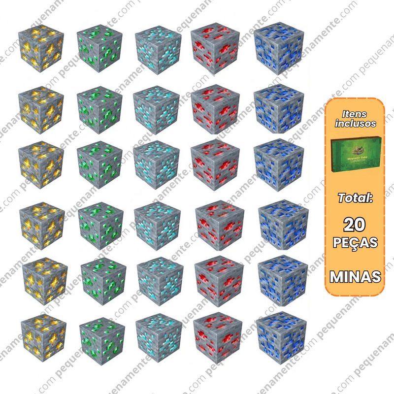 Blocos Magnéticos MineCraft - Vários Modelos