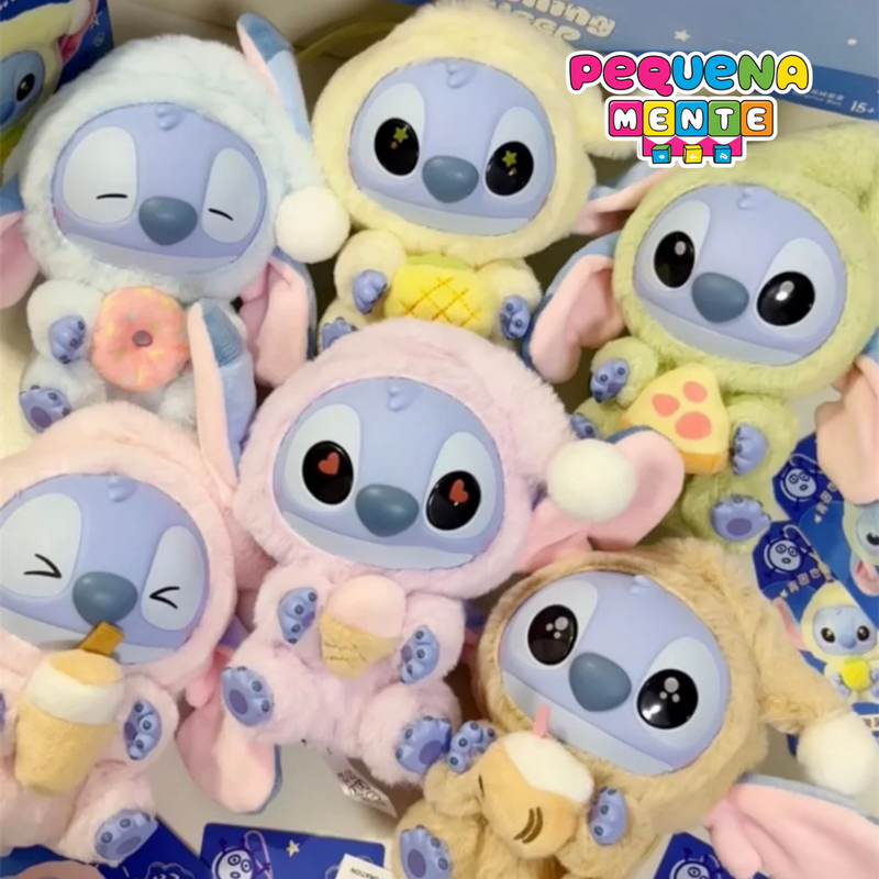 Stitch Disney Pop Mart Labubu - Pelúcia Chaveiro Colecionável
