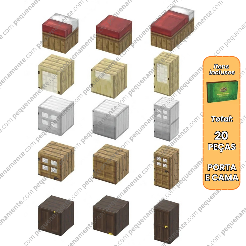 Blocos Magnéticos MineCraft - Vários Modelos