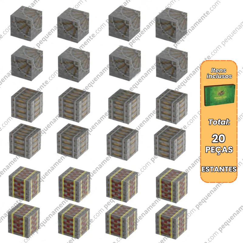 Blocos Magnéticos MineCraft - Vários Modelos