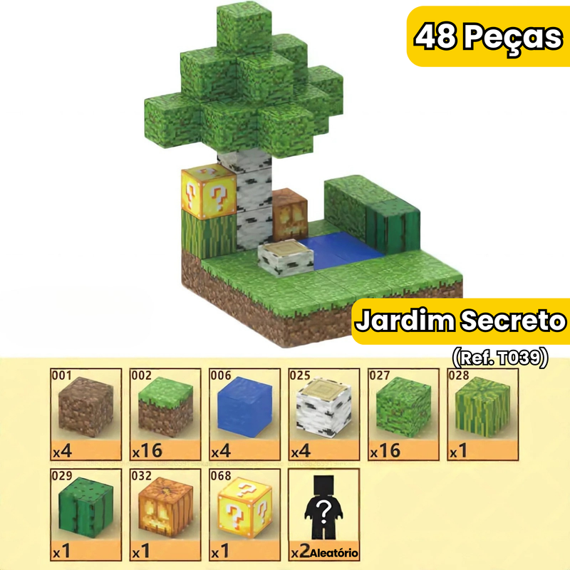 Blocos Magnéticos MineCraft - Vários Modelos