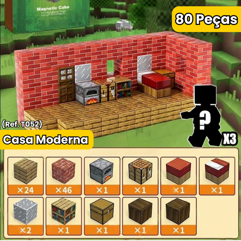 Blocos Magnéticos MineCraft - Vários Modelos