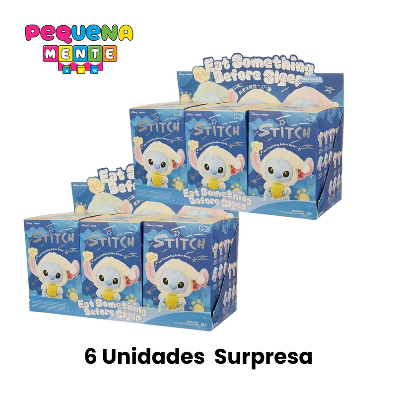 Stitch Disney Pop Mart Labubu - Pelúcia Chaveiro Colecionável