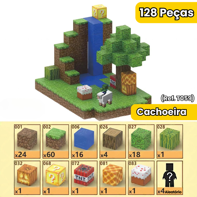 Blocos Magnéticos MineCraft - Vários Modelos