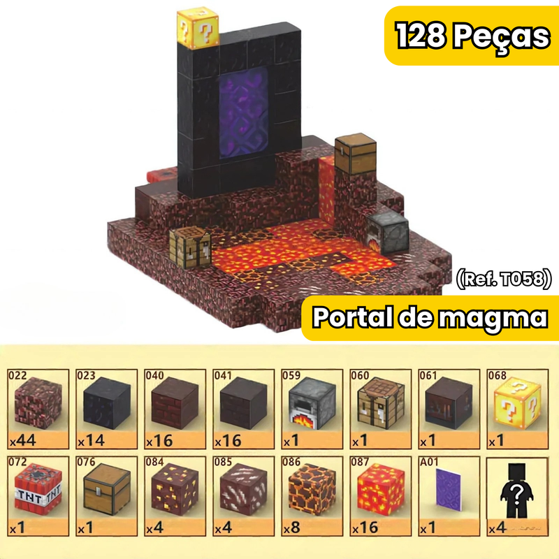 Blocos Magnéticos MineCraft - Vários Modelos