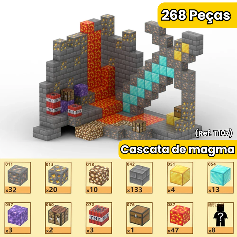Blocos Magnéticos MineCraft - Vários Modelos