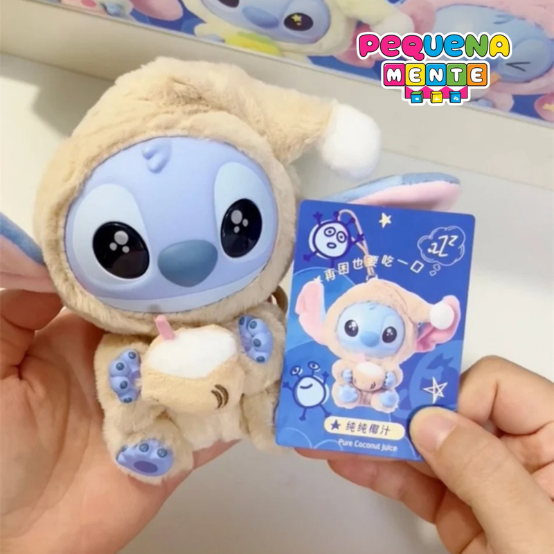 Stitch Disney Pop Mart Labubu - Pelúcia Chaveiro Colecionável