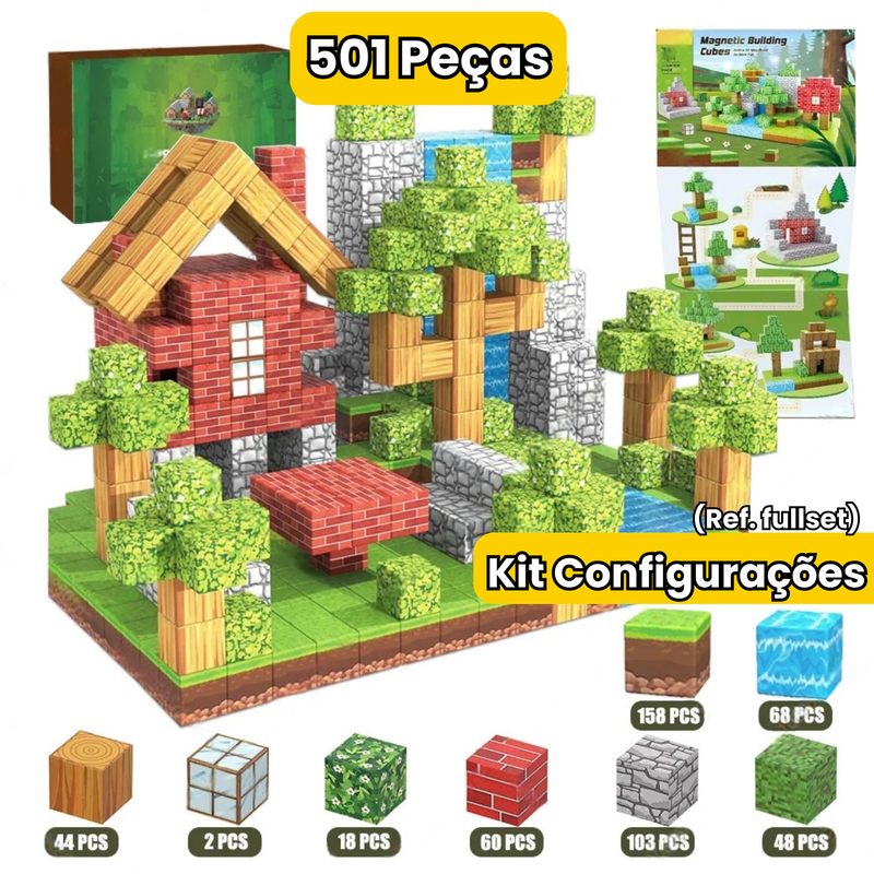 Blocos Magnéticos MineCraft - Vários Modelos