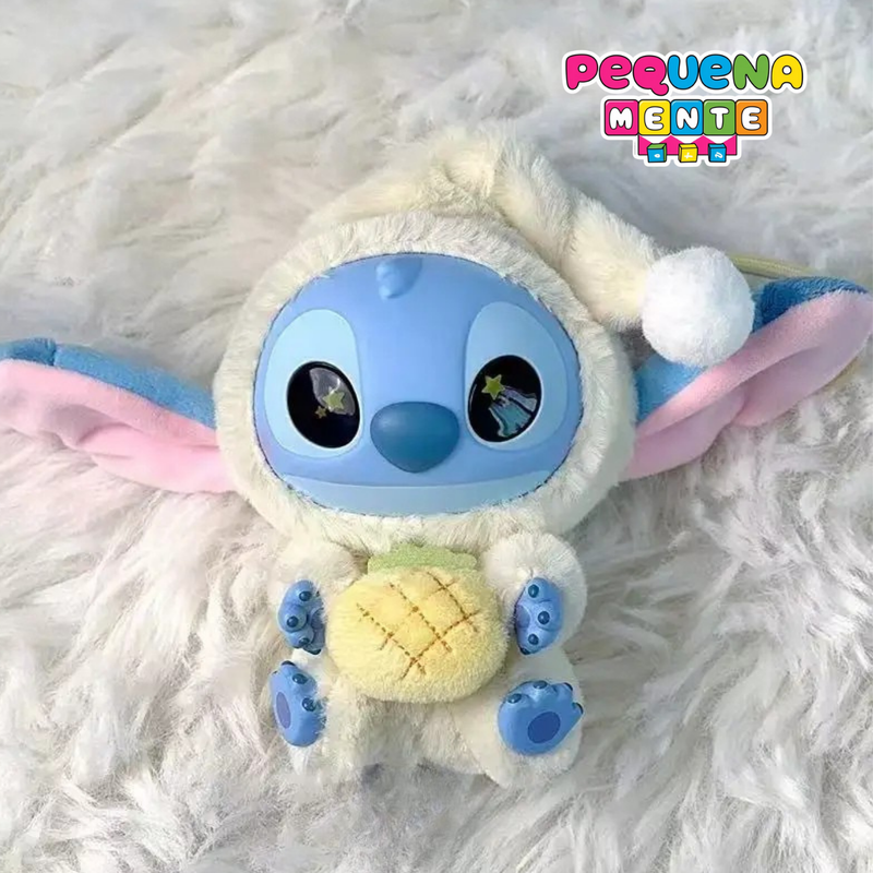 Stitch Disney Pop Mart Labubu - Pelúcia Chaveiro Colecionável