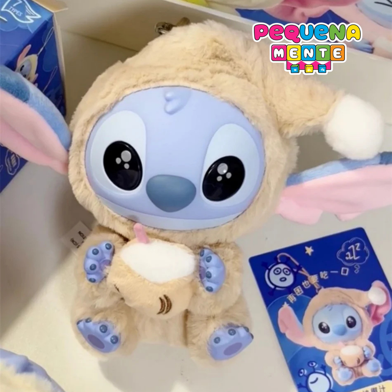 Stitch Disney Pop Mart Labubu - Pelúcia Chaveiro Colecionável