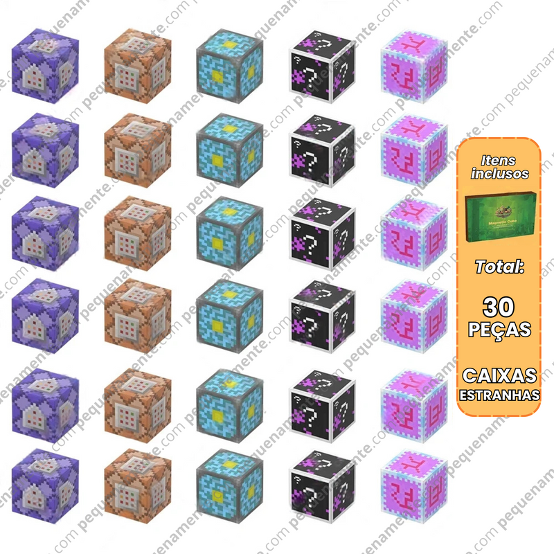 Blocos Magnéticos MineCraft - Vários Modelos