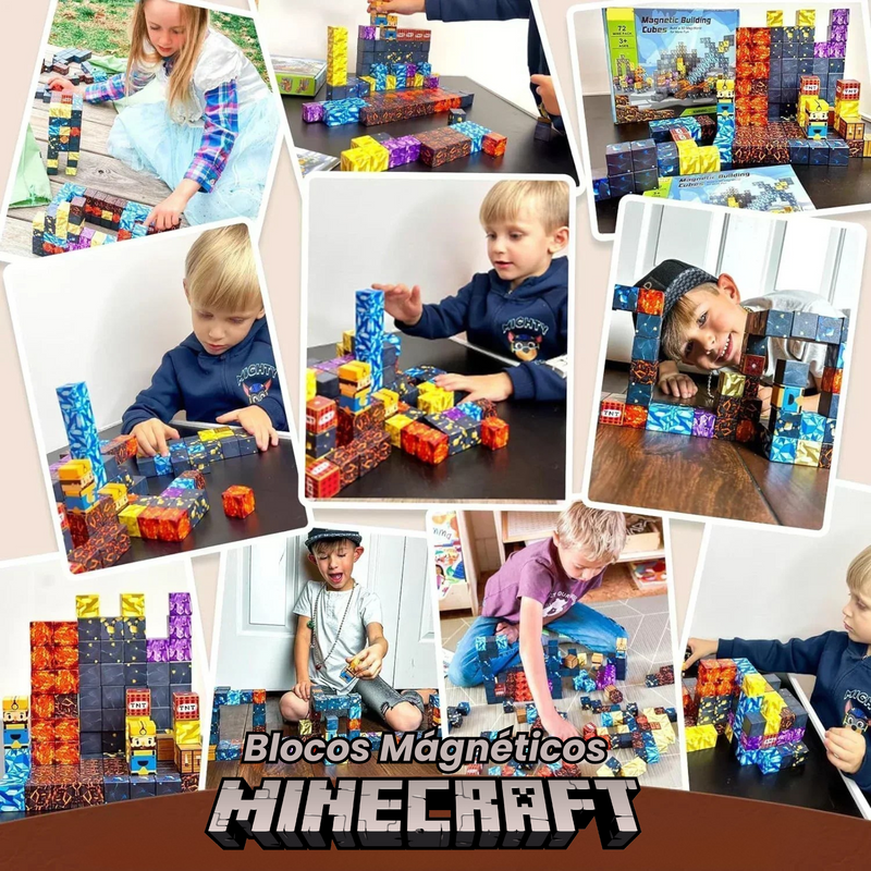 Blocos Magnéticos MineCraft - Vários Modelos