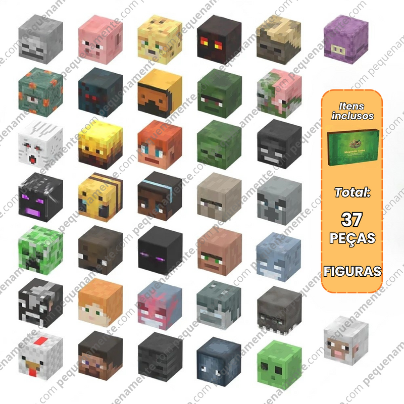 Blocos Magnéticos MineCraft - Vários Modelos