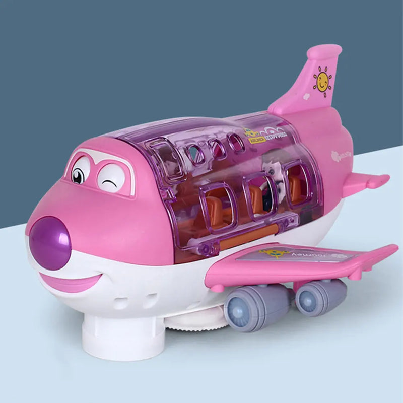 Avião Mágico 360° Infantil com Luzes, Música e Peças Removíveis