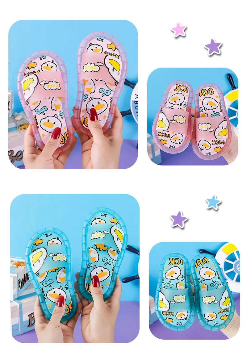 Chinelo Infantil com Luzes LED – Antiderrapante, Brilhante, Resistente