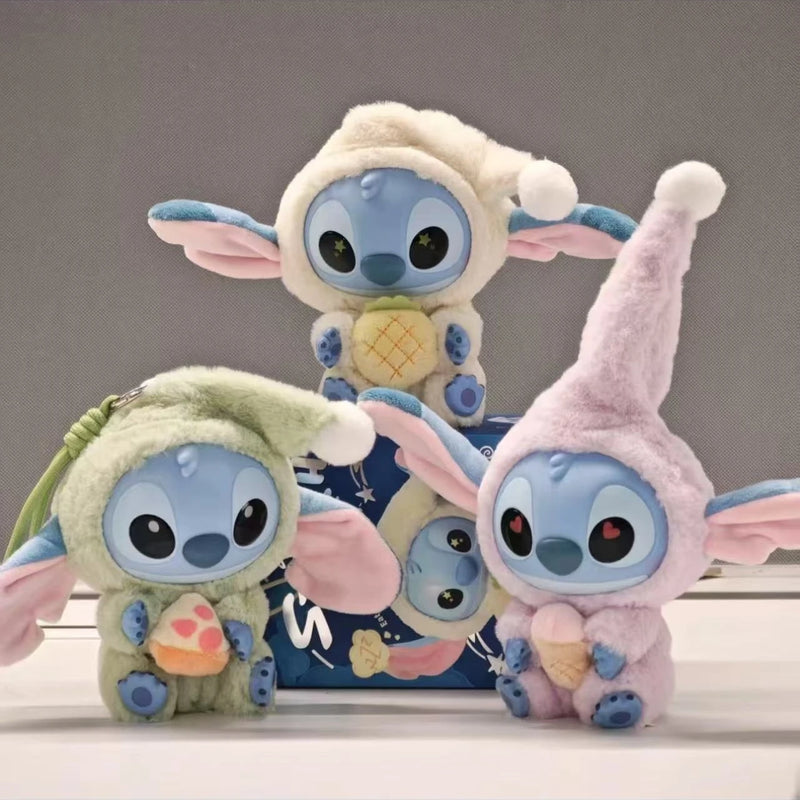 Stitch Disney Pop Mart Labubu - Pelúcia Chaveiro Colecionável
