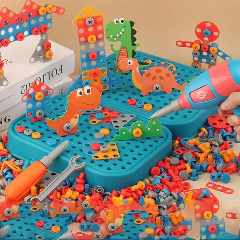 Caixa de Ferramentas Infantil Monta e Desmonta – Brinquedo Educativo com Parafusos e Formas