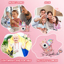 Câmera Digital Infantil com Dupla Lente, cartão 32GB – Fotos, Vídeos, Selfies e Jogos