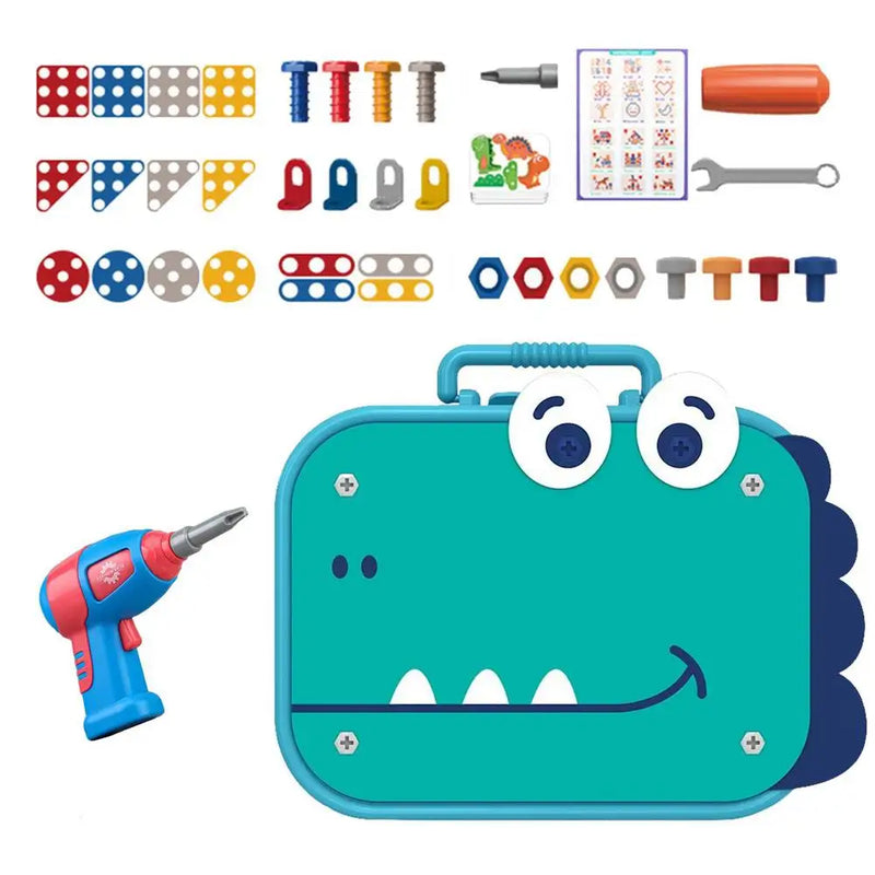 Caixa de Ferramentas Infantil Monta e Desmonta – Brinquedo Educativo com Parafusos e Formas