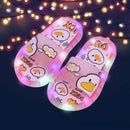 Chinelo Infantil com Luzes LED – Antiderrapante, Brilhante, Resistente