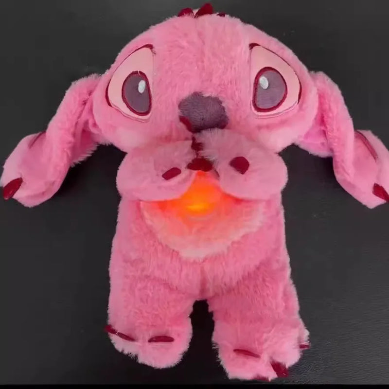 Pelúcia Stitch e Angel Soninho Mágico –  com Luz, Som, Respiração e Hipoalergênico.