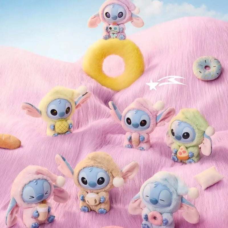 Stitch Disney Pop Mart Labubu - Pelúcia Chaveiro Colecionável