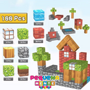 Blocos Magnéticos Minecraft - 100 Peças