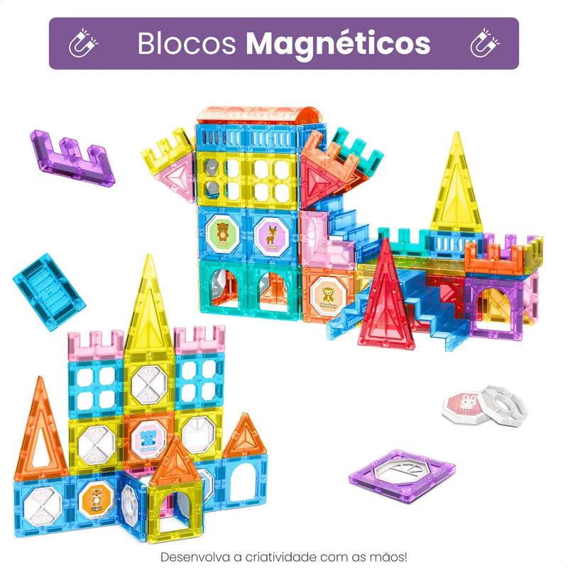 Blocos de Construção Magnéticos Imaginação
