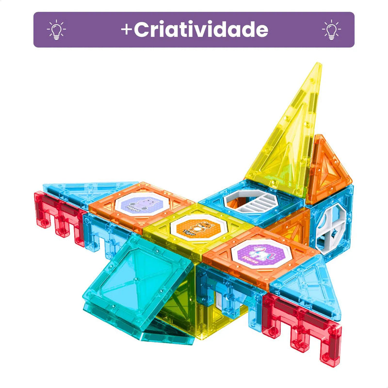 Blocos de Construção Magnéticos Imaginação