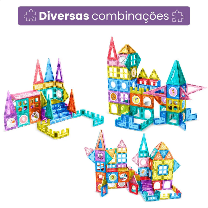Blocos de Construção Magnéticos Imaginação